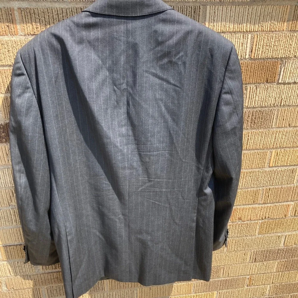 Ermenegildo Zegna Men's 50R (US 40R) Wool Pinstripe Blazer Sport Coat Swiss Made